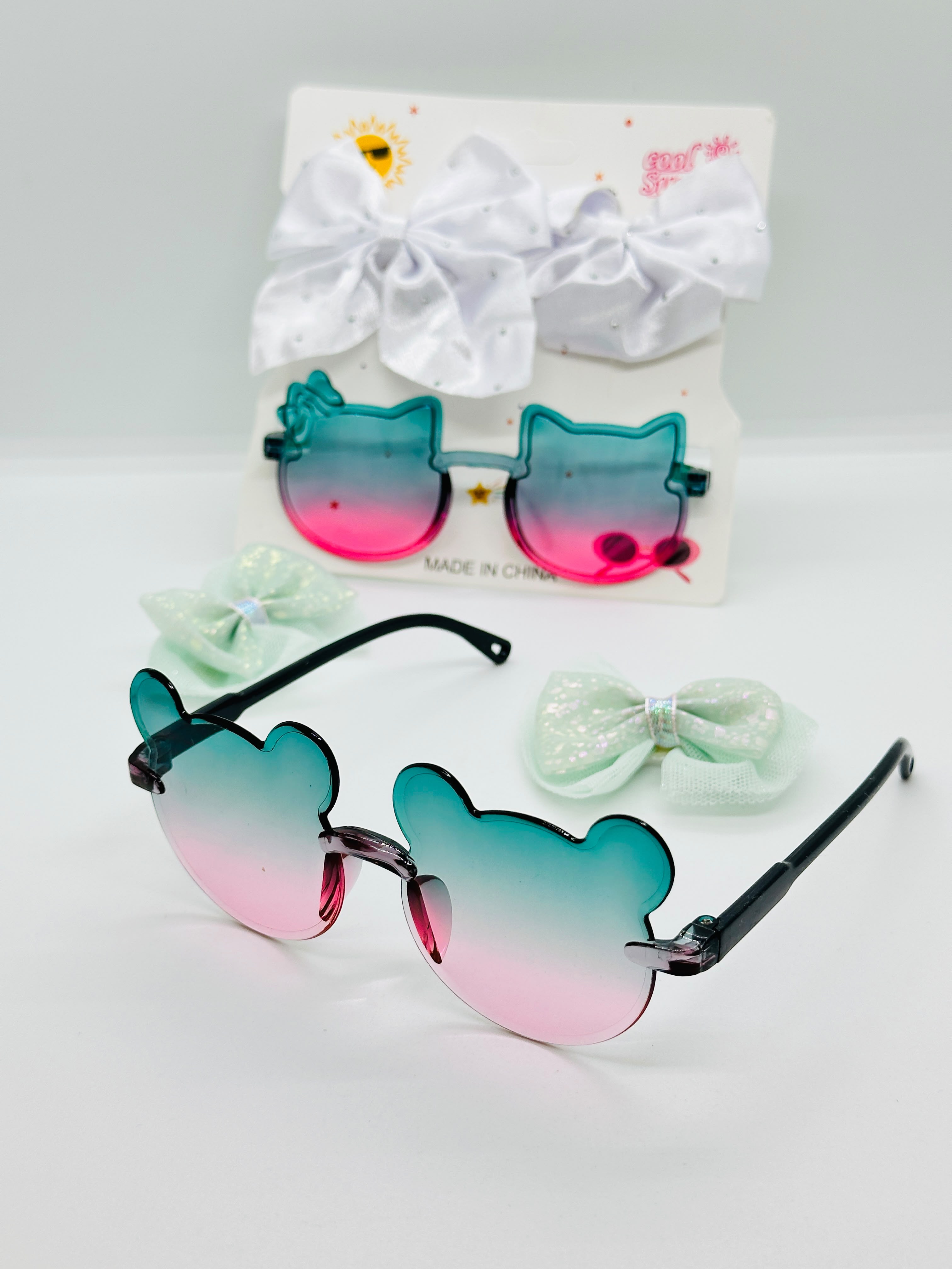 GAFAS DE SOL CON MOÑITOS PARA NIÑAS